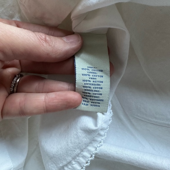 Lined white cotton skirt size 8 - Picture 5 of 7